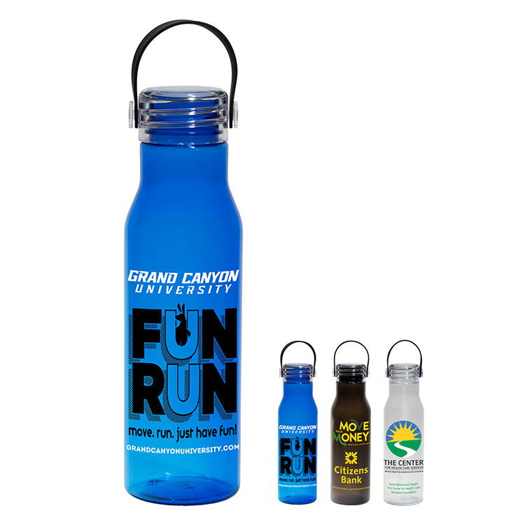 20 Oz. Recycled Bottle with Silicone Carry Strap